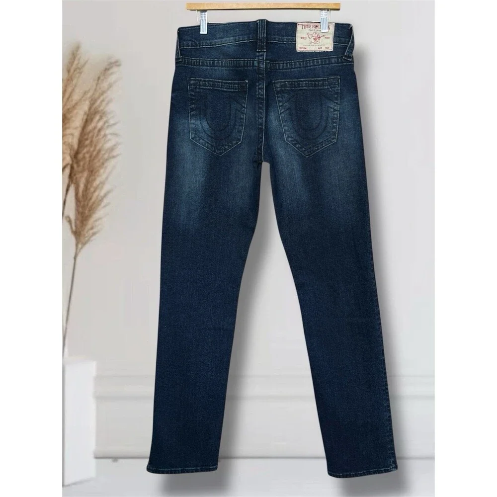 True Religion Geno Relaxed Slim Men’s W31 L34 Stretch Blue Denim Jeans